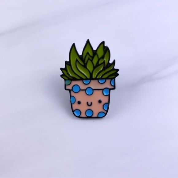 Aloe Plant Enamel Pin/ Brooch - Picture 1 of 4